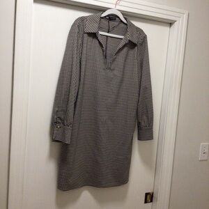 Womens Zara Gingham Print Mini Dress